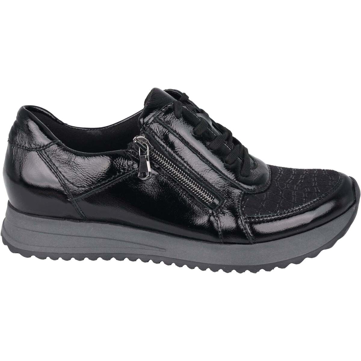 Zapatos Mujer Deportivas Moda Waldläufer H-Vicky Negro