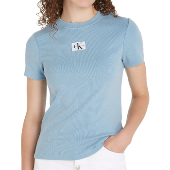 textil Mujer Tops y Camisetas Calvin Klein Jeans  Azul