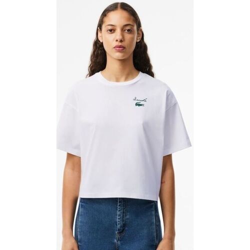 textil Mujer Camisetas manga corta Lacoste CAMISETA  MUJER 