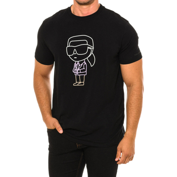 textil Hombre Camisetas manga corta Karl Lagerfeld 755400533221-990 Negro