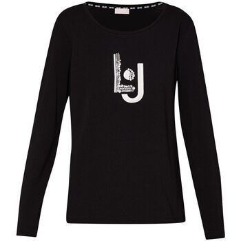 textil Mujer Tops y Camisetas Liu Jo Camiseta con aplicaciones Negro