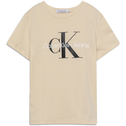 textil Niño Tops y Camisetas Calvin Klein Jeans  Beige