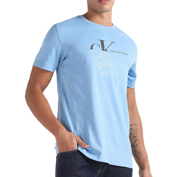 textil Hombre Tops y Camisetas Calvin Klein Jeans  Azul