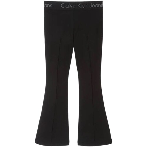 textil Niña Pantalones con 5 bolsillos Calvin Klein Jeans IG0IG02518 Negro