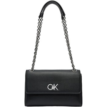 Bolsos Mujer Bolsos Calvin Klein Jeans RE-LOCK CONV SHOULDER BAG_PBL K60K612554 Negro