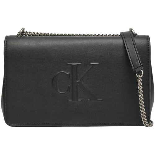 Bolsos Mujer Bolsos Calvin Klein Jeans SCULPTED EW FLAP25 DEBOSS K60K612727 Negro