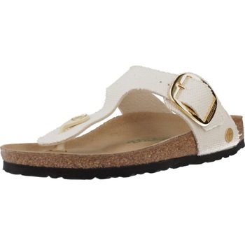 Zapatos Mujer Sandalias Birkenstock GIZEH BIG BUCKLE RIVET LO Beige