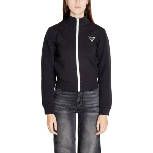 textil Mujer Sudaderas Guess ANN FULL ZIP V3BQ12 KBCK2 Negro