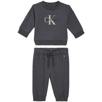 textil Niño Conjuntos chándal Calvin Klein Jeans  Gris