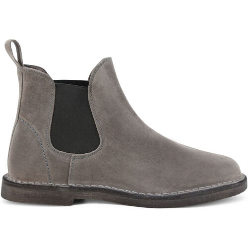 Zapatos Hombre Botas Duca Di Morrone Leonardo - Suede Gray Gris