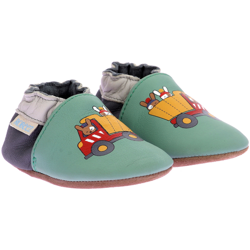 Zapatos Niño Pantuflas para bebé Robeez Playing Yard Verde