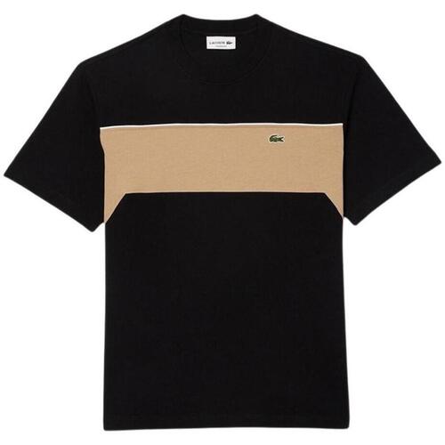 textil Hombre Camisetas manga corta Lacoste TH2853-CMB Negro