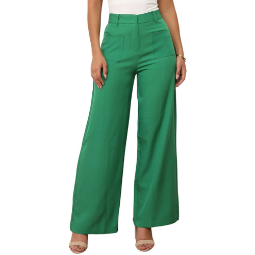 textil Mujer Pantalones La Modeuse 72466_P170172 Verde