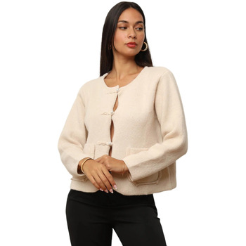 textil Mujer Chaquetas de punto La Modeuse 72251_P169802 Beige