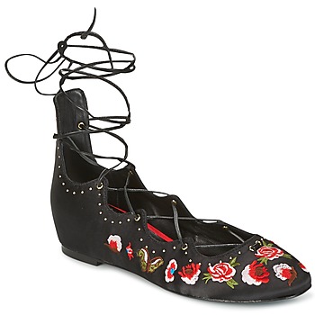 Zapatos Mujer Bailarinas-manoletinas Ash INDRA Negro