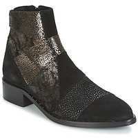 Zapatos Mujer Botas de caña baja Philippe Morvan SILKO V1 CR VEL NOIR Negro