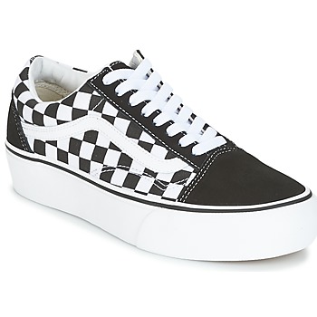 Zapatos Mujer Zapatillas bajas Vans OLD SKOOL PLATFORM Negro / Blanco