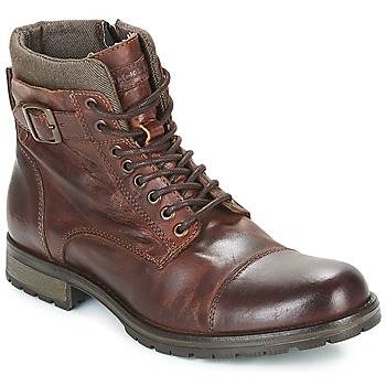 Zapatos Hombre Botas de caña baja Jack & Jones ALBANY LEATHER Marrón