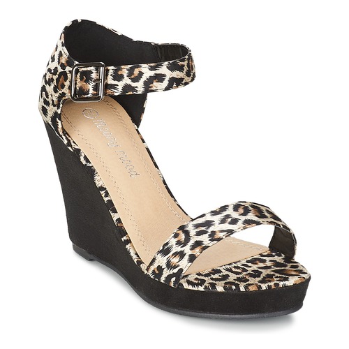 Zapatos Mujer Sandalias Moony Mood IVONGA Negro / Leopardo