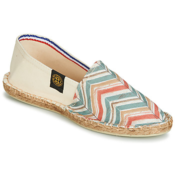 Shoes Women Espadrilles Art of Soule BOHEME BICOLOR Beige / Blue / Coral