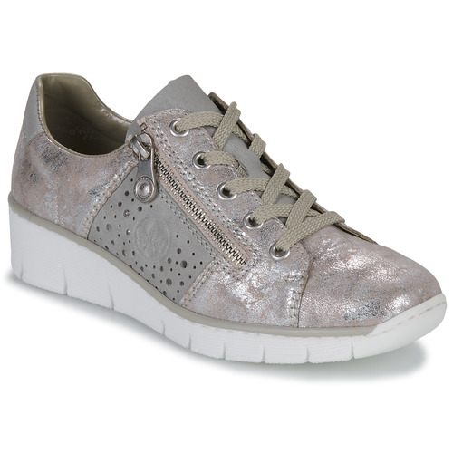 Shoes Women Low top trainers Rieker RIKTUS Silver