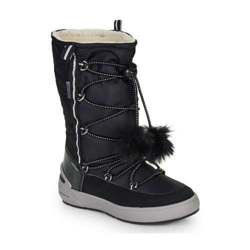 Shoes Girl Boots Geox J SLEIGH GIRL B ABX Black