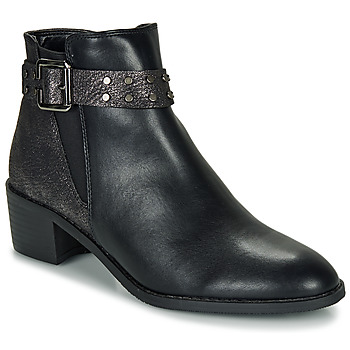 Shoes Women Mid boots Moony Mood FLOURETTE Black