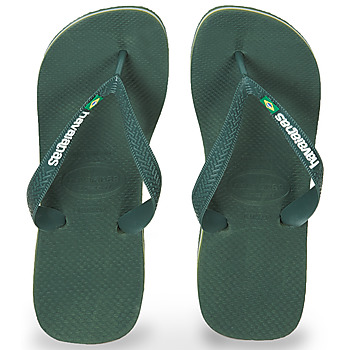 Shoes Women Flip flops Havaianas BRASIL LOGO Olive