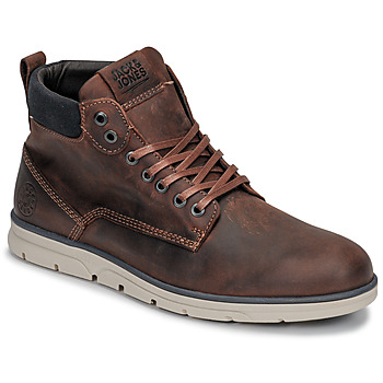 Shoes Men Mid boots Jack & Jones JFW TUBAR LEATHER Brown