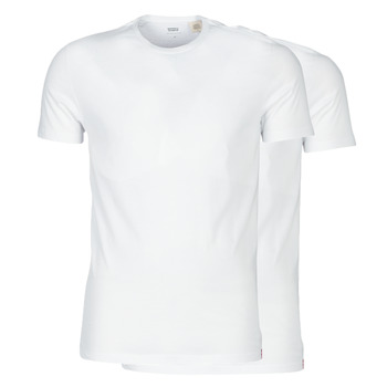 Clothing Men short-sleeved t-shirts Levi's SLIM 2PK CREWNECK 1 White