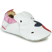 Shoes Girl Slippers Catimini CIRINI White / Pink