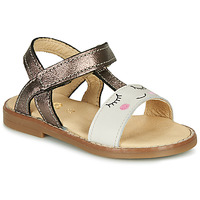 Shoes Girl Sandals GBB NAZETTE Beige / Bronze