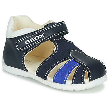 Shoes Boy Sandals Geox B ELTHAN BOY Marine / White