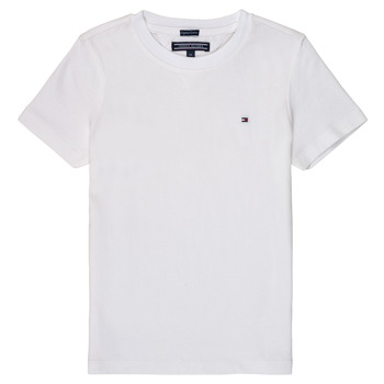 Clothing Boy short-sleeved t-shirts Tommy Hilfiger KB0KB04140 White