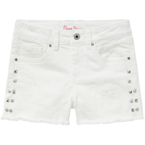 Clothing Girl Shorts / Bermudas Pepe jeans ELSY White