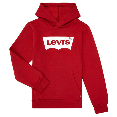 Clothing Boy sweaters Levi's BATWING SCREENPRINT HOODIE Red