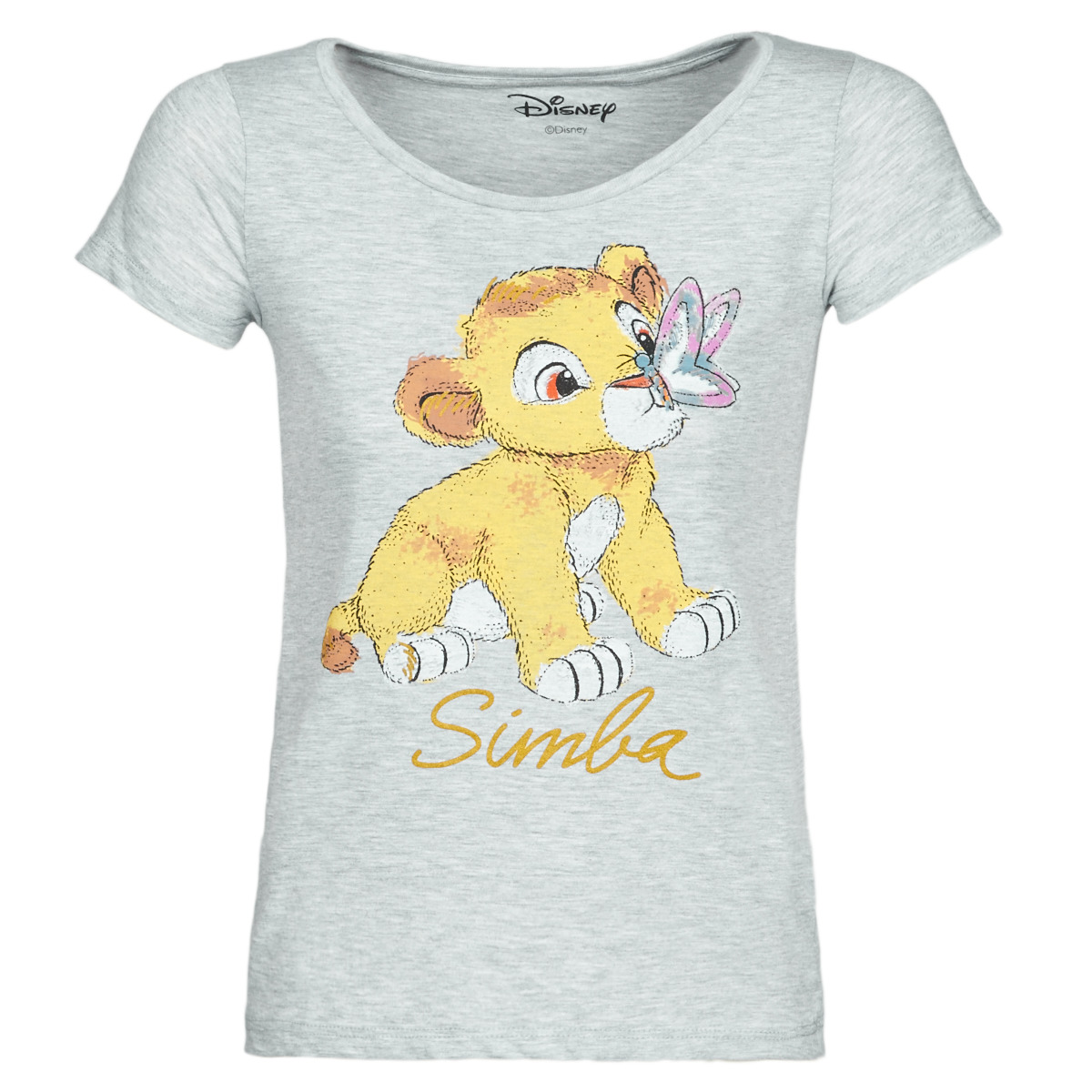 Clothing Women short-sleeved t-shirts Yurban THE LION KING Grey