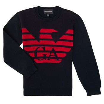 Clothing Boy jumpers Emporio Armani 6H4MTL-1MDDZ-F934 Marine