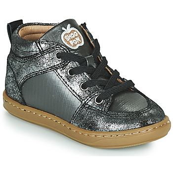 Shoes Girl High top trainers Shoo Pom BOUBA GANG Silver