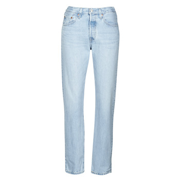 Clothing Women Boyfriend jeans Levi's 501 CROP Blue