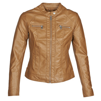 Clothing Women Leather jackets / Imitation leather Only ONLBANDIT Cognac