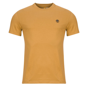 Clothing Men short-sleeved t-shirts Timberland SS DUNSTAN RIVER POCKET TEE SLIM Yellow