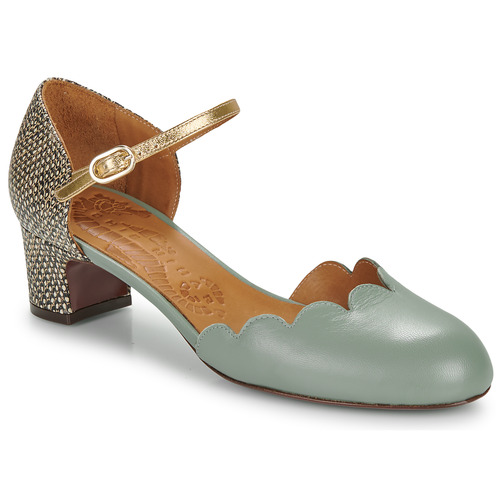 Shoes Women Ballerinas Chie Mihara UKUMA Green / Gold