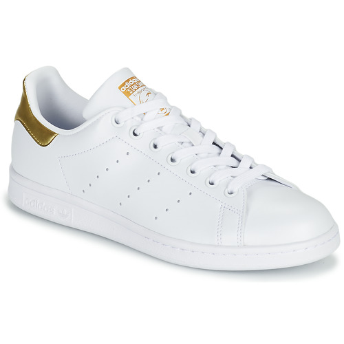 Shoes Women Low top trainers adidas Originals STAN SMITH W SUSTAINABLE White / Gold