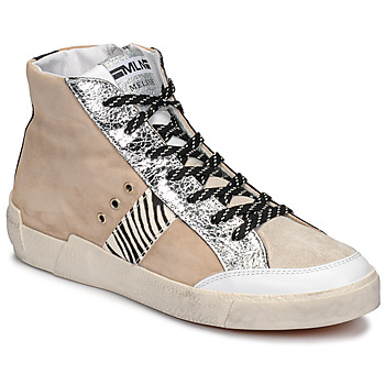 Shoes Women High top trainers Meline NK1384 Beige / Zebra