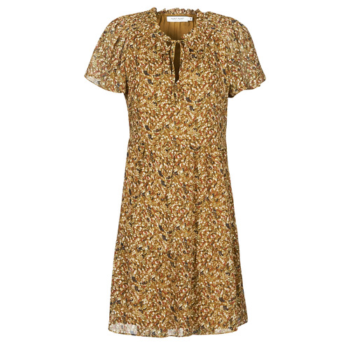 Clothing Women Short Dresses Naf Naf MARIA R1 Camel