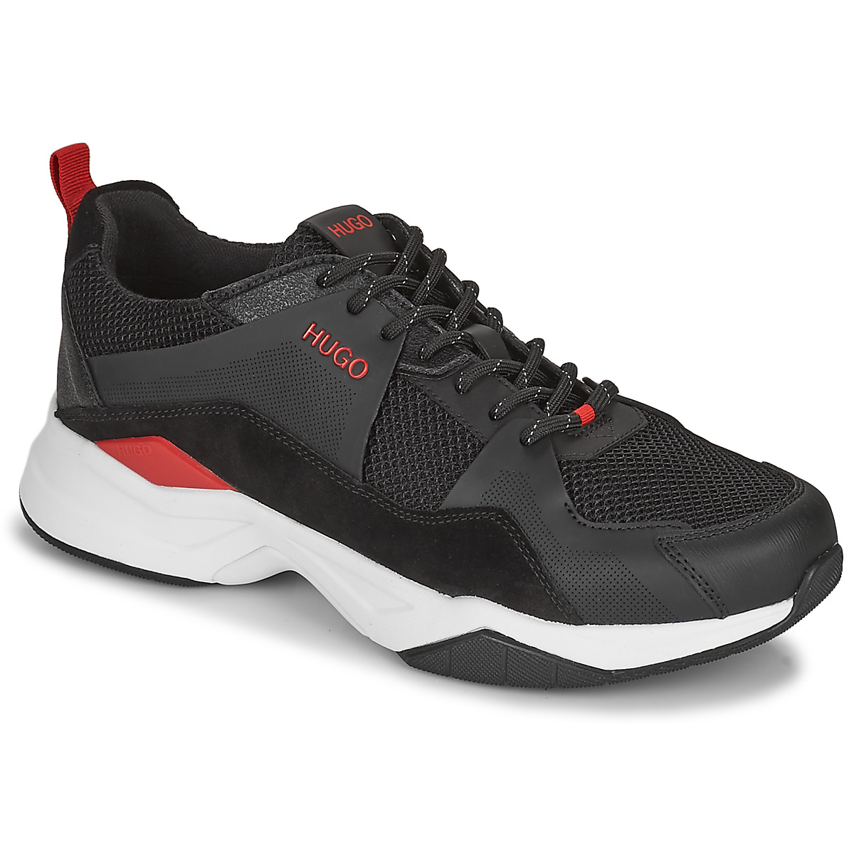 Shoes Men Low top trainers HUGO BLOCK RUNN Black