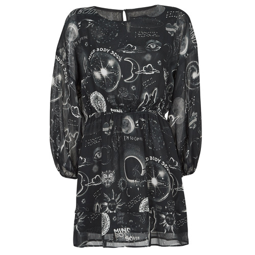 Clothing Women Short Dresses Desigual CALIFORNIA Black