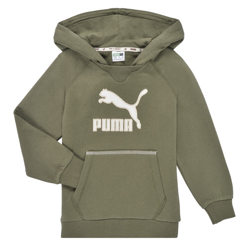 Clothing Boy sweaters Puma T4C HOODIE Kaki