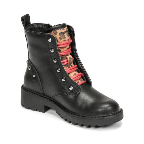 Shoes Girl Mid boots Geox CASEY Black